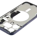 Mid-Frame Housing W/ Small Parts For iPhone 15 Pro Max (EU / Global Version) (Used OEM Pull: Grade C) (Blue Titanium)