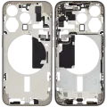 Mid-Frame Housing W/ Small Parts For iPhone 15 Pro (EU / Global Version) (Used OEM Pull: Grade B) (Natural Titanium)
