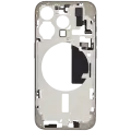 Mid-Frame Housing W/ Small Parts For iPhone 15 Pro (EU / Global Version) (Used OEM Pull: Grade B) (Natural Titanium)