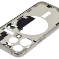 Mid-Frame Housing W/ Small Parts For iPhone 15 Pro (EU / Global Version) (Used OEM Pull: Grade B) (Natural Titanium)