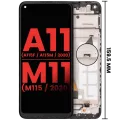 LCD Assembly With Frame For Samsung Galaxy A11 (A115F/ A115M / 2020) / M11 (M115 /2020) (International Version) (Aftermarket Plus) (All Colors)