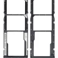 Dual Sim Card Tray For Xiaomi Redmi 9C / 9A (Black)