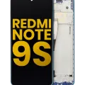 LCD Assembly With Frame For Xiaomi Redmi Note 9S (Aftermarket Plus) (Aurora Blue)