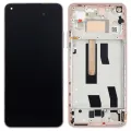 OLED Assembly With Frame For Xiaomi Mi 11 Lite / Xiaomi Mi 11 Lite 5G (Aftermarket Plus) (Peach Pink)
