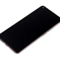 OLED Assembly With Frame For Xiaomi Mi 11 Lite / Xiaomi Mi 11 Lite 5G (Aftermarket Plus) (Peach Pink)