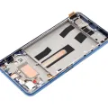 OLED Assembly With Frame For Xiaomi Mi 11 Lite / Xiaomi Mi 11 Lite 5G (Aftermarket Plus) (Bubblegum Blue)