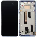 OLED Assembly With Frame For Xiaomi Mi 11 Lite / Xiaomi Mi 11 Lite 5G (Refurbished) (Bubblegum Blue)