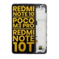 Дисплейний модуль (LCD) з рамкою для Xiaomi Redmi Note 10 5G / Poco M3 Pro 5G / Redmi Note 10T 5G (Aftermarket Plus) (усі кольори)
