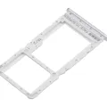 Dual Sim Card Tray For Xiaomi Redmi Note 10 5G (Chrome Silver)
