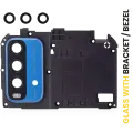 Back Camera Lens With Bracket / Bezel For Xiaomi Redmi Note 9 4G (Blue)
