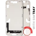 Mid-Frame Housing W/ Small Parts For iPhone 14 Plus (EU / Global Version) (Used OEM Pull: Grade B) (Starlight)