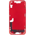 Mid-Frame Housing W/ Small Parts For iPhone 14 Plus (EU / Global Version) (Used OEM Pull: Grade B) (Red)