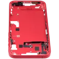 Mid-Frame Housing W/ Small Parts For iPhone 14 Plus (EU / Global Version) (Used OEM Pull: Grade B) (Red)