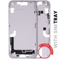Mid-Frame Housing W/ Small Parts For iPhone 14 Plus (EU / Global Version) (Used OEM Pull: Grade B) (Purple)