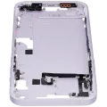 Mid-Frame Housing W/ Small Parts For iPhone 14 Plus (EU / Global Version) (Used OEM Pull: Grade C) (Purple)