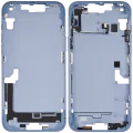 Mid-Frame Housing W/ Small Parts For iPhone 14 Plus (EU / Global Version) (Used OEM Pull: Grade C) (Blue)