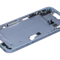Mid-Frame Housing W/ Small Parts For iPhone 14 Plus (EU / Global Version) (Used OEM Pull: Grade C) (Blue)
