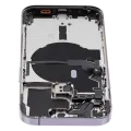 Back Housing W/ Small Parts For iPhone 14 Pro (EU / Global Version) (Used OEM Pull: Grade B) (Deep Purple)