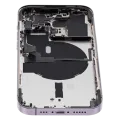 Back Housing W/ Small Parts For iPhone 14 Pro (EU / Global Version) (Used OEM Pull: Grade B) (Deep Purple)