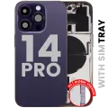 Задня кришка з малими деталями для iPhone 14 Pro (EU / Global Version) (Used OEM Pull: Grade C) (Deep Purple)