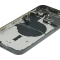 Back Housing W/ Small Parts For iPhone 14 Pro Max (EU / Global Version) (Used OEM Pull: Grade B) (Space Black)