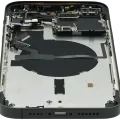 Back Housing W/ Small Parts For iPhone 14 Pro Max (EU / Global Version) (Used OEM Pull: Grade B) (Space Black)