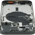 Back Housing W/ Small Parts For iPhone 14 Pro Max (EU / Global Version) (Used OEM Pull: Grade B) (Space Black)