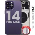 Задня кришка з малими деталями для iPhone 14 Pro Max (EU / Global Version) (Used OEM Pull: Grade C) (Deep Purple)