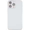 Back Housing W/ Small Parts For iPhone 14 Pro Max (EU / Global Version) (Used OEM Pull: Grade C) (Silver)