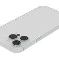 Back Housing W/ Small Parts For iPhone 14 Pro Max (EU / Global Version) (Used OEM Pull: Grade C) (Silver)
