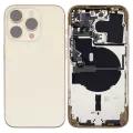 Back Housing W/ Small Parts For iPhone 14 Pro (EU / Global Version) (Used OEM Pull: Grade B) (Gold)