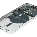 Back Housing W/ Small Parts For iPhone 14 Pro (EU / Global Version) (Used OEM Pull: Grade B) (Silver)