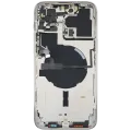 Back Housing W/ Small Parts For iPhone 14 Pro Max (EU / Global Version) (Used OEM Pull: Grade B) (Silver)