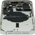 Back Housing W/ Small Parts For iPhone 14 Pro Max (EU / Global Version) (Used OEM Pull: Grade B) (Silver)