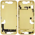 Mid-Frame Housing W/ Small Parts For iPhone 14 (EU / Global Version) (Used OEM Pull: Grade B) (Yellow)