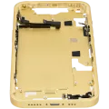 Mid-Frame Housing W/ Small Parts For iPhone 14 (EU / Global Version) (Used OEM Pull: Grade B) (Yellow)