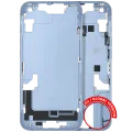 Середня рамка з дрібними деталями для iPhone 14 (EU / Global Version) (Used OEM Pull: Grade B) (синій)