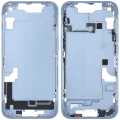Середня рамка з дрібними деталями для iPhone 14 (EU / Global Version) (Used OEM Pull: Grade B) (синій)