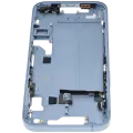 Середня рамка з дрібними деталями для iPhone 14 (EU / Global Version) (Used OEM Pull: Grade B) (синій)