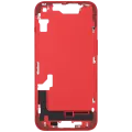 Mid-Frame Housing W/ Small Parts For iPhone 14 (EU / Global Version) (Used OEM Pull: Grade B) (Red)
