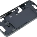 Mid-Frame Housing W/ Small Parts For iPhone 14 (EU / Global Version) (Used OEM Pull: Grade B) (Midnight)