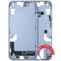Mid-Frame Housing W/ Small Parts For iPhone 14 (EU / Global Version) (Used OEM Pull: Grade C) (Blue)