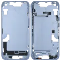 Mid-Frame Housing W/ Small Parts For iPhone 14 (EU / Global Version) (Used OEM Pull: Grade C) (Blue)