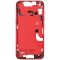 Mid-Frame Housing W/ Small Parts For iPhone 14 (EU / Global Version) (Used OEM Pull: Grade C) (Red)