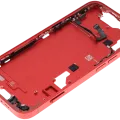 Mid-Frame Housing W/ Small Parts For iPhone 14 (EU / Global Version) (Used OEM Pull: Grade C) (Red)