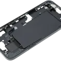 Mid-Frame Housing W/ Small Parts For iPhone 15 Plus (US Version) (Used OEM Pull: Grade B) (Black)