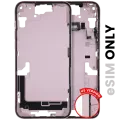 Mid-Frame Housing W/ Small Parts For iPhone 15 Plus (US Version) (Used OEM Pull: Grade B) (Pink)