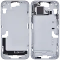 Mid-Frame Housing W/ Small Parts For iPhone 15 Plus (EU / Global Version) (Used OEM Pull: Grade B) (Blue)