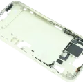Mid-Frame Housing W/ Small Parts For iPhone 15 Plus (EU / Global Version) (Used OEM Pull: Grade B) (Yellow)