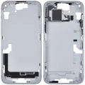Mid-Frame Housing W/ Small Parts For iPhone 15 Plus (EU / Global Version) (Used OEM Pull: Grade C) (Blue)